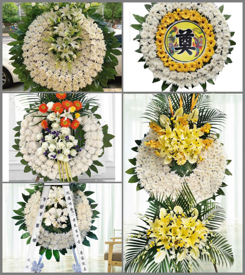 山西晋城沁水县固县乡上梁村花圈速递